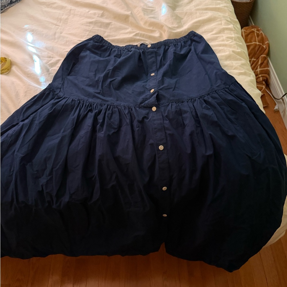 Rudy Jude Janey Skirt in Cotton Black Indigo